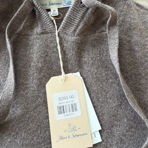 Merz b. Schwanen Women’s Crewneck Sweater in Heather Taupe